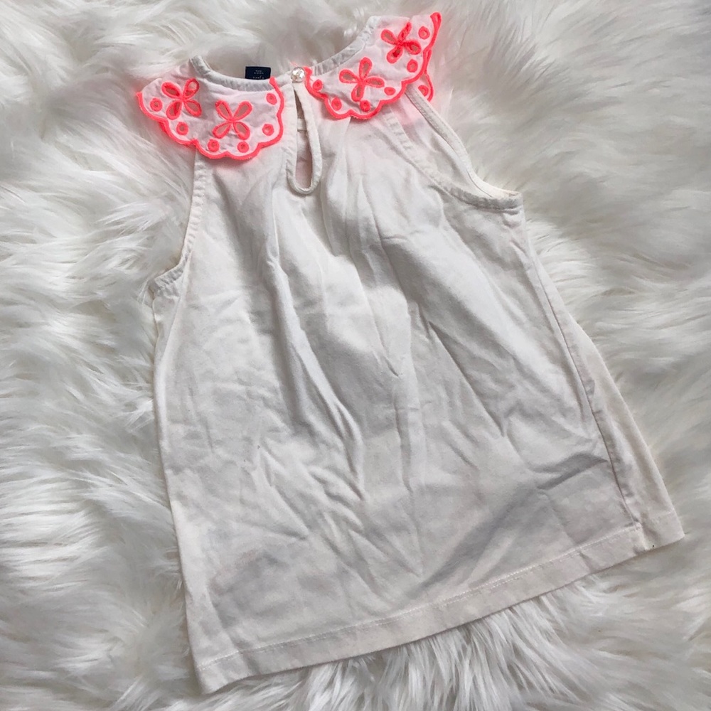 Gap Neon Embroidered lace collar tank top - Picture 3 of 3